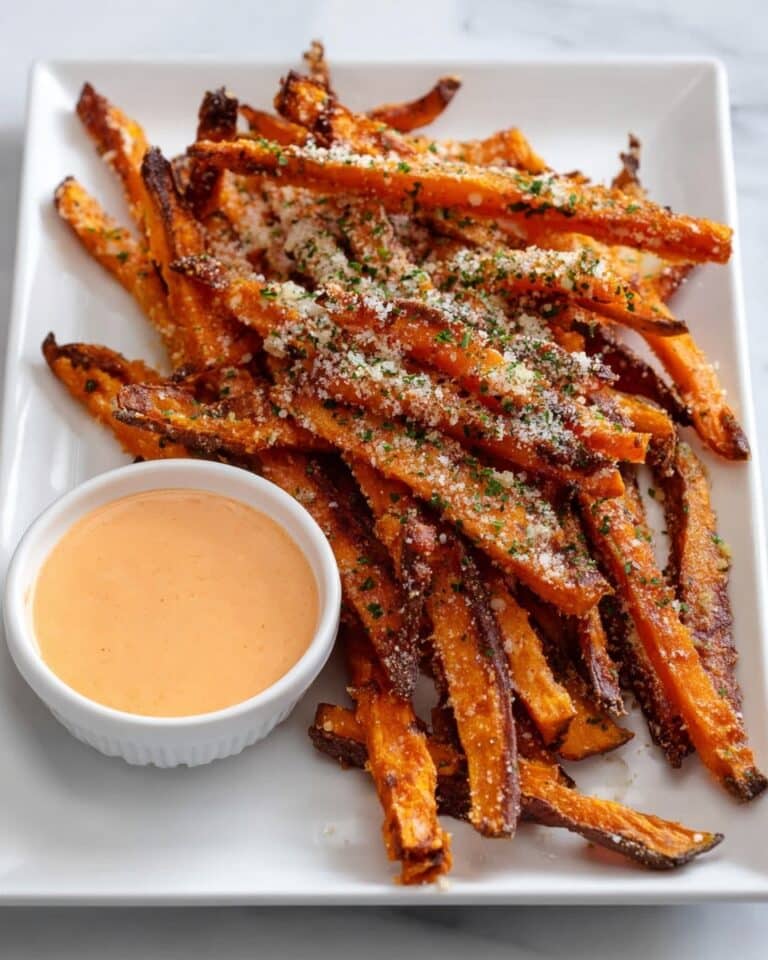 Carrot Fries with Garlic Parmesan and Red Pepper Recipe