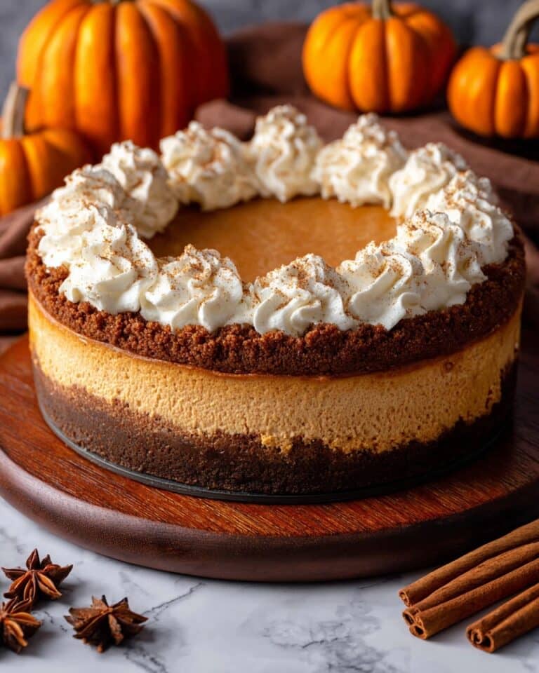 Pumpkin Streusel Cheesecake Recipe