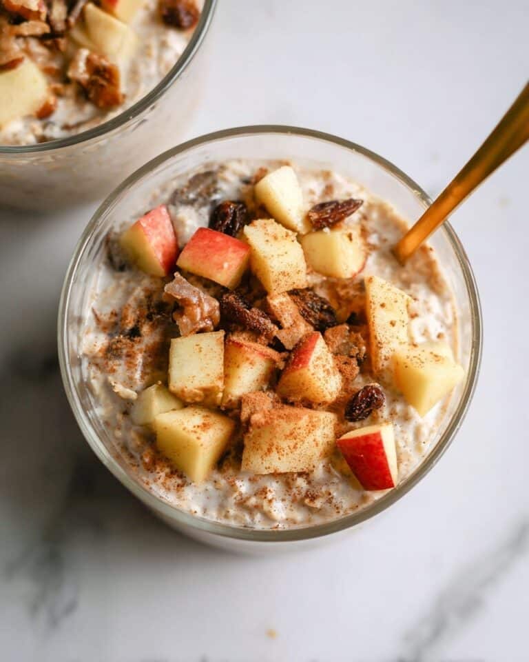 Apple Cinnamon Raisin Overnight Oats Bowls Recipe