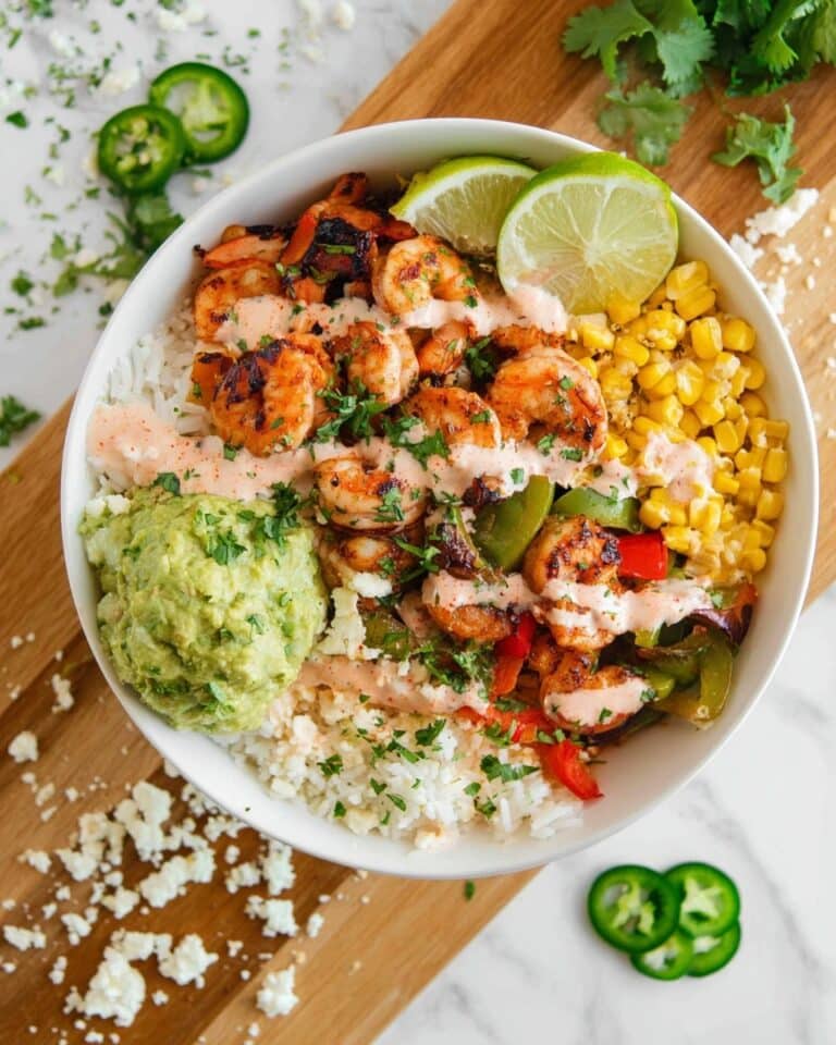 Shrimp Fajita Bowls With Chipotle Sauce Recipe