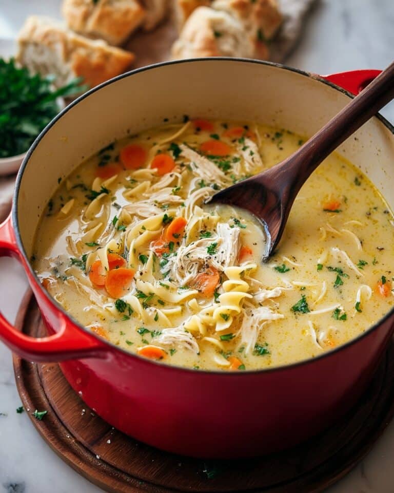 Creamy Chicken Noodle Soup Recipe