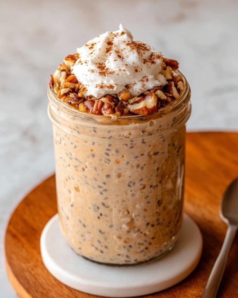 High Protein Pumpkin Overnight Oats Recipe
