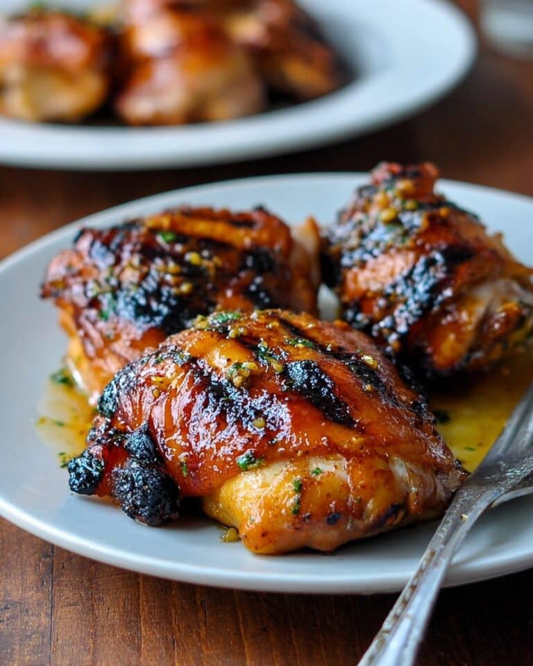 Air Fryer Honey Garlic Marinated Chicken Thighs Recipe