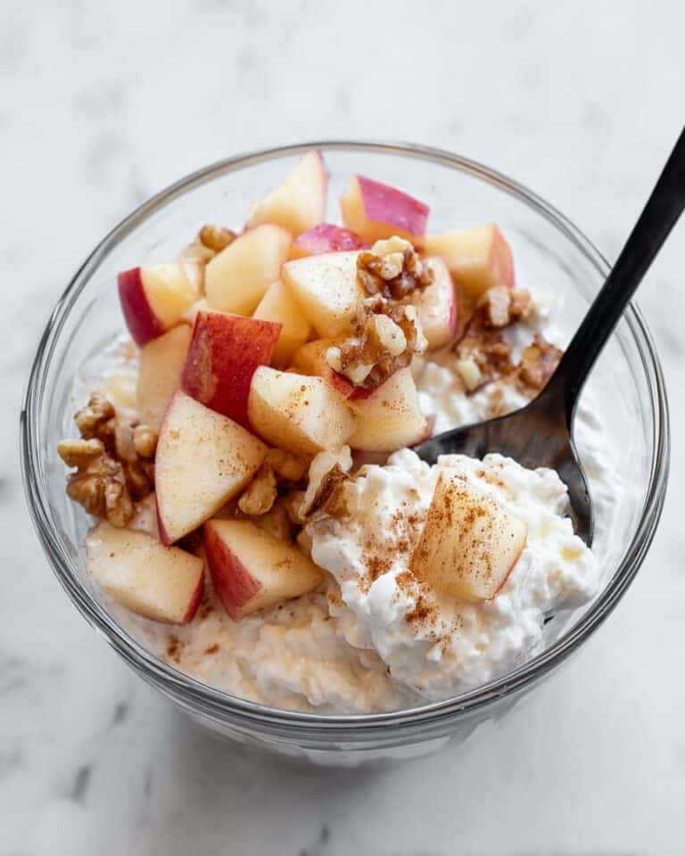 Apple Cinnamon Cottage Cheese Breakfast Bowl Recipe