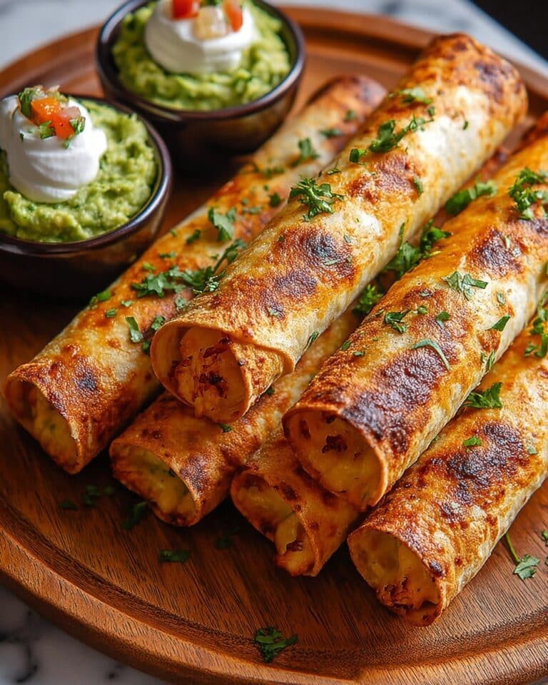Crunchy Oven-Baked Chicken Taquitos Recipe