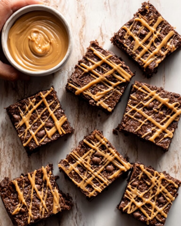Peanut Butter Rice Krispie Treats with Chocolate Swirl Recipe