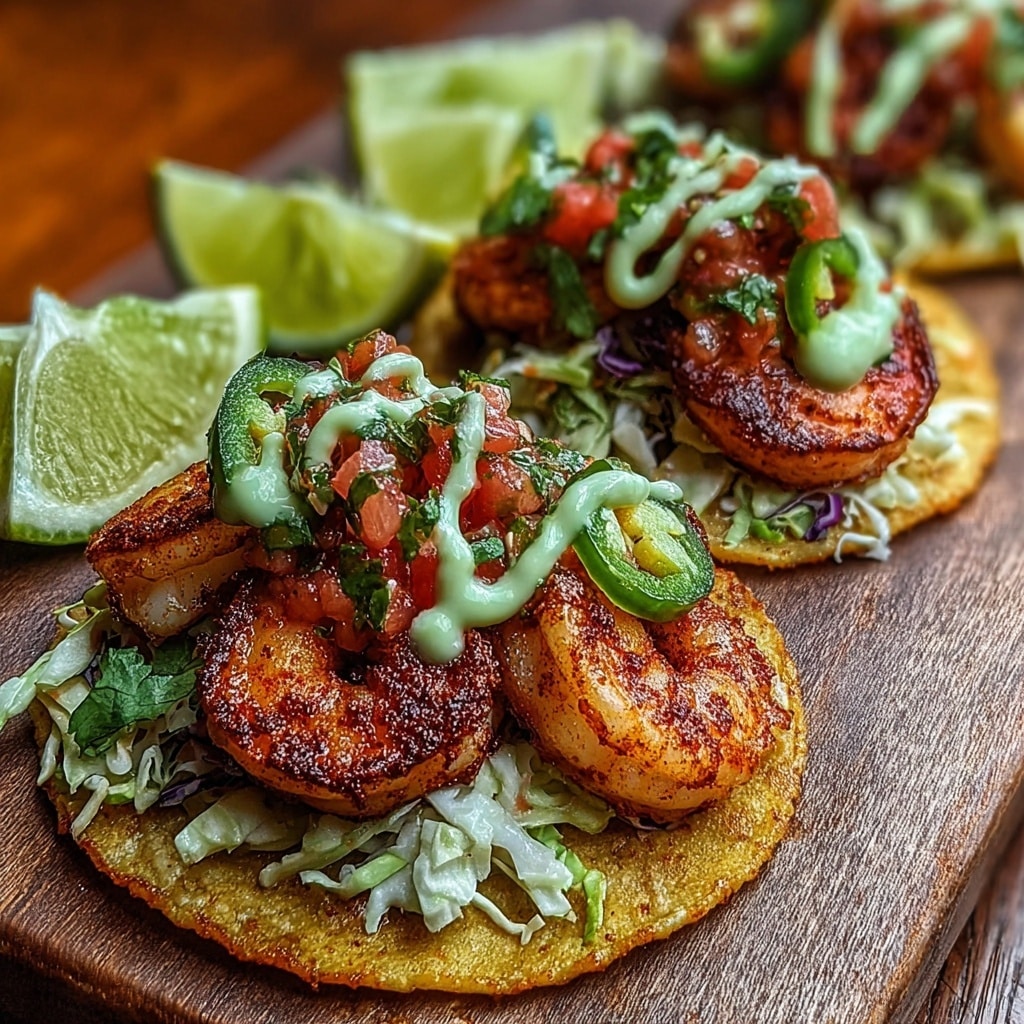 Zesty Shrimp Tacos with Creamy Avocado Lush Recipe - Recipe Image