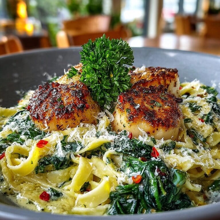 Creamy Garlic Parmesan Pasta with Spinach Recipe