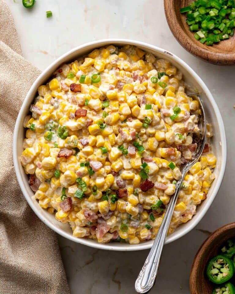 Slow Cooker Jalapeno Popper Creamed Corn Recipe