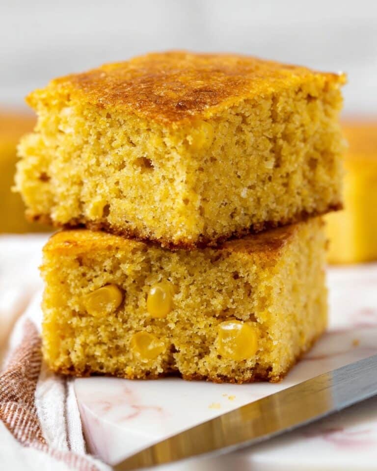 Homestyle Honey Cornbread with Sweet Corn Kernels Recipe