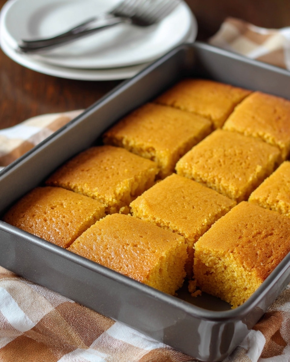 A single slice of golden brown pumpkin cake with a slightly darker crust around the edges sits on a white plate placed on a white marbled surface. The cake has a soft, moist texture with a fine crumb, and it is topped with a generous swirl of white whipped cream in the center. In front of the slice, a fork holds a bite-sized piece of the cake, showing the tender, yellowish-orange inside and the contrasting browned bottom crust. Photo taken with an iphone --ar 4:5 --v 7