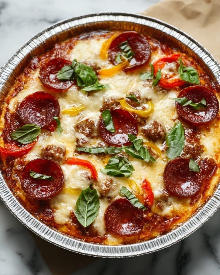 Cheesy Low Carb Pizza Bowl Recipe