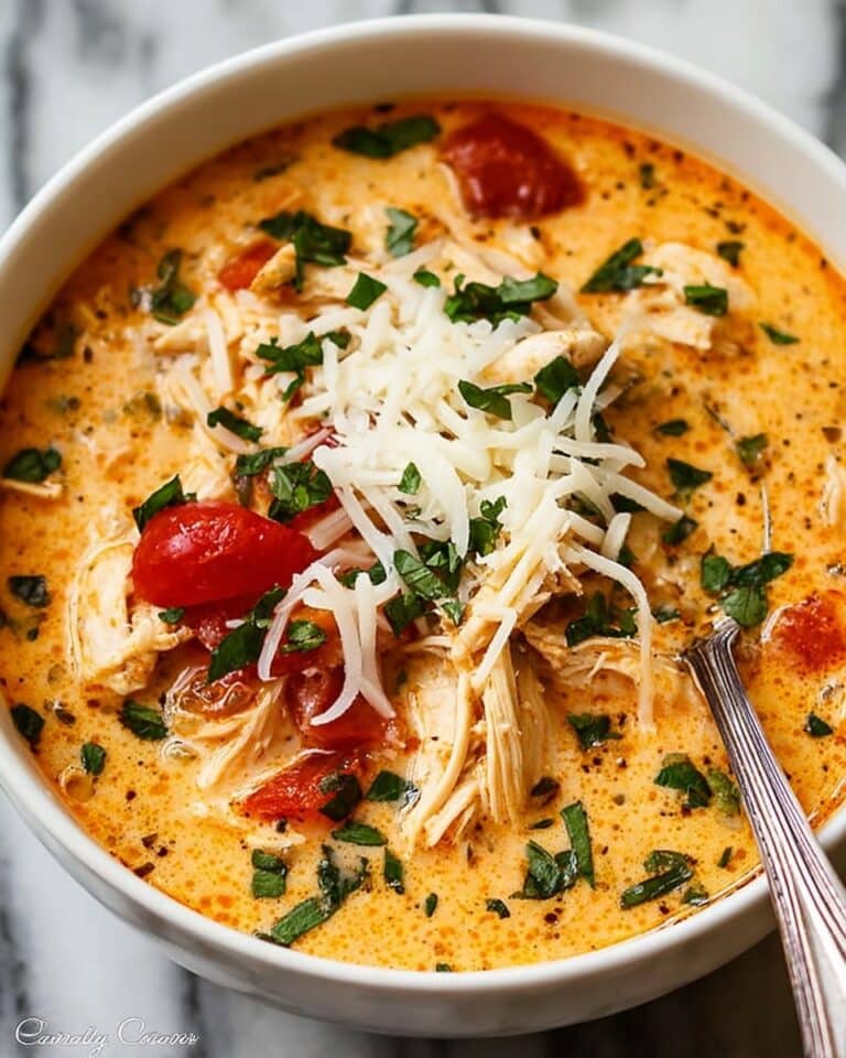 Crock Pot Creamy Chicken Parmesan Soup Recipe