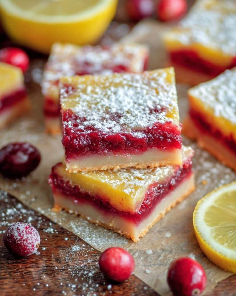 Cranberry Lemon Bars Recipe