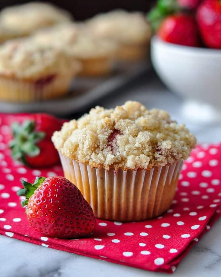 Bakery Style Strawberry Muffins Recipe