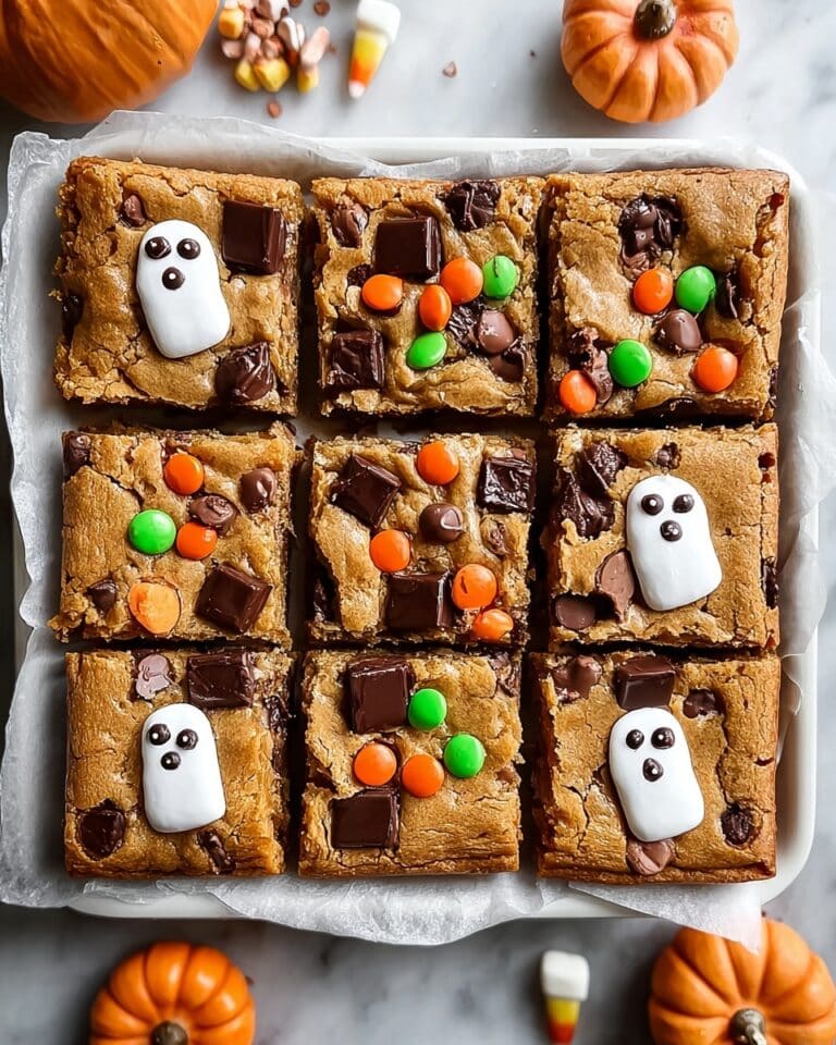 M&M’s Halloween Cookie Bars Recipe