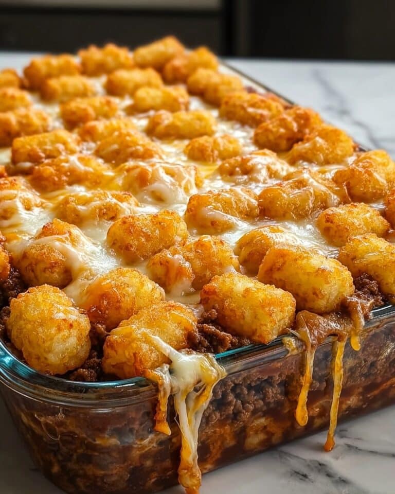 Chili Cheese Tater Tot Casserole Recipe