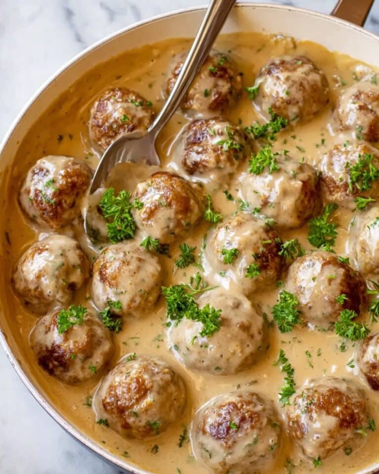 Creamy Turkey Meatballs in Rich Sauce Recipe