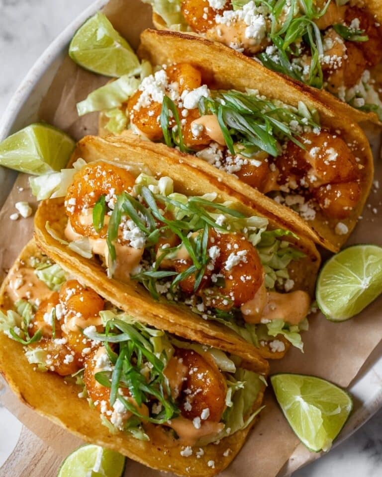 Breaded Sesame Chicken Tacos with Asian Slaw Recipe