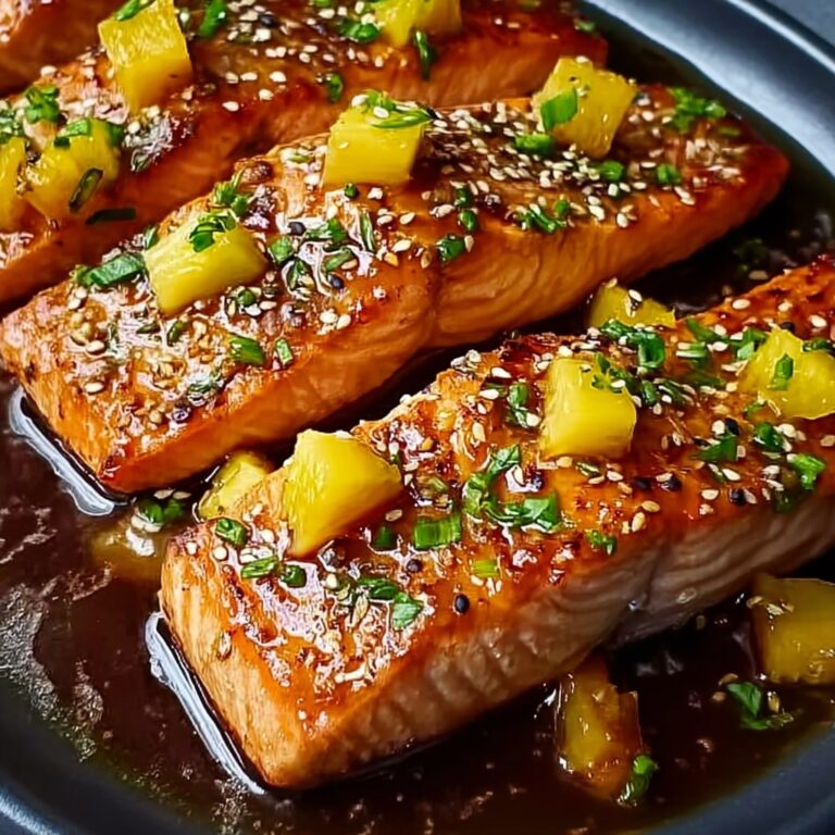Honey Pineapple Glazed Salmon Recipe
