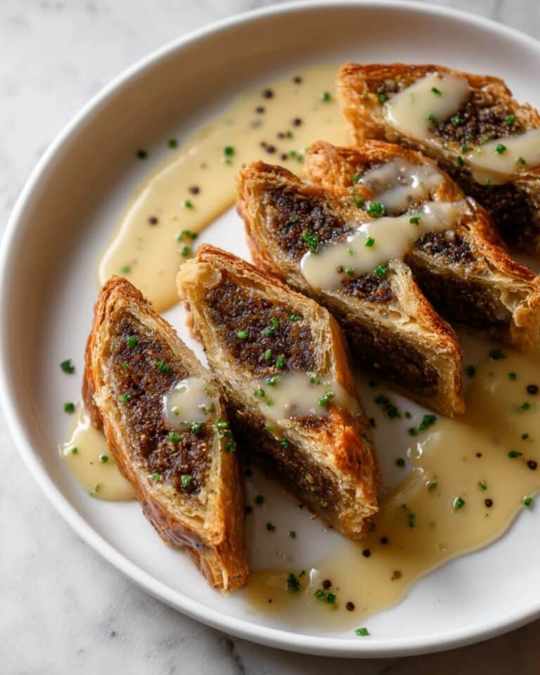 Lentil Wellington with Savory Mushroom and Vegetable Filling Recipe