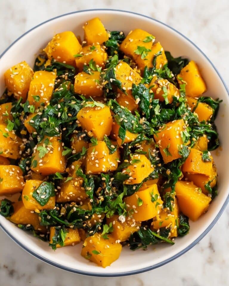 Butternut Squash Spinach Skillet Recipe