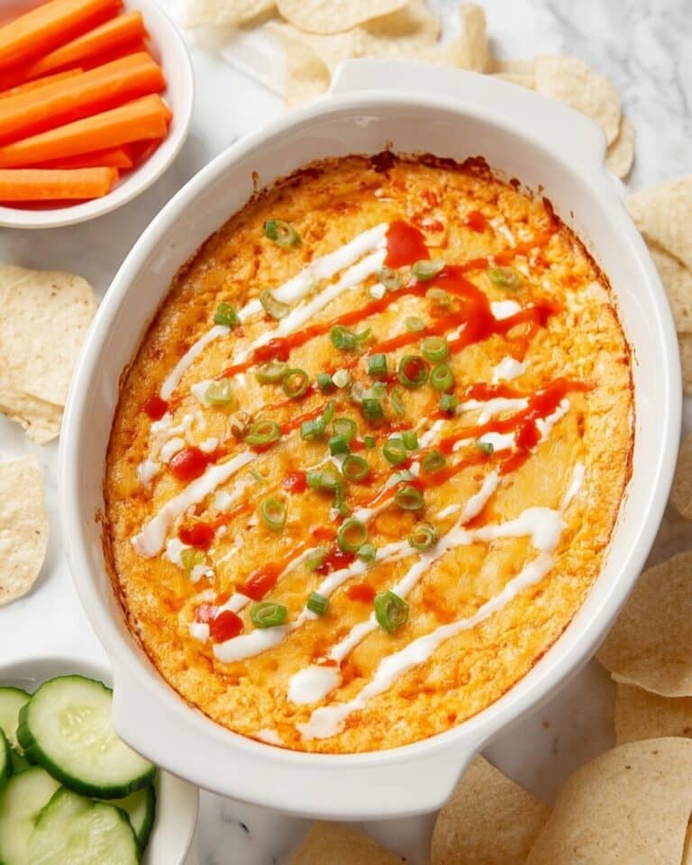 Healthy Cottage Cheese Buffalo Chicken Dip Recipe
