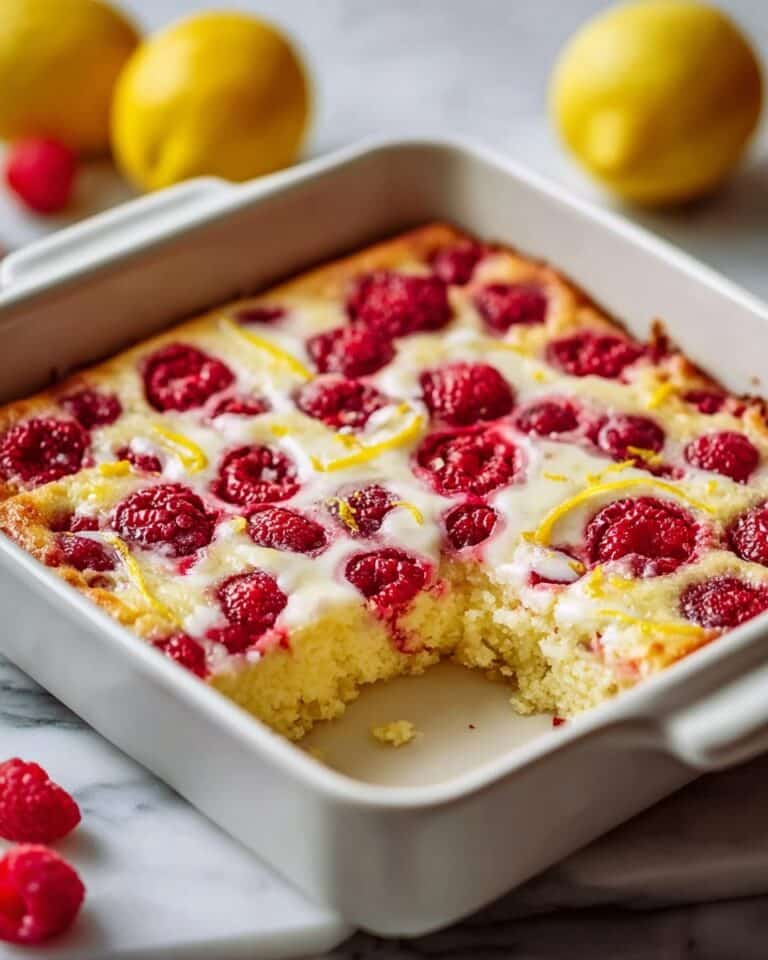 Lemon Raspberry Cottage Cheese Bake Recipe