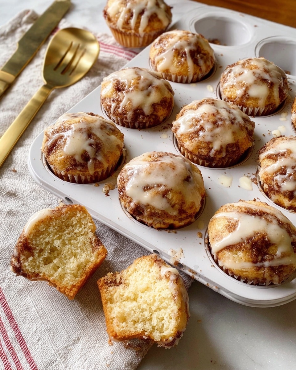 The image shows a close-up of six golden-brown muffins in a white muffin tray, each with a rough, crumbly texture on top. The muffins have slightly uneven surfaces with small peaks and a crispy crust, dusted lightly with sugar, creating a sparkling effect in the light. The muffin liners are a light brown color and visible around the edges, holding the muffins' soft, moist interior. The background is a white marbled surface, and soft natural light shines from the top left, casting gentle shadows. Photo taken with an iphone --ar 4:5 --v 7