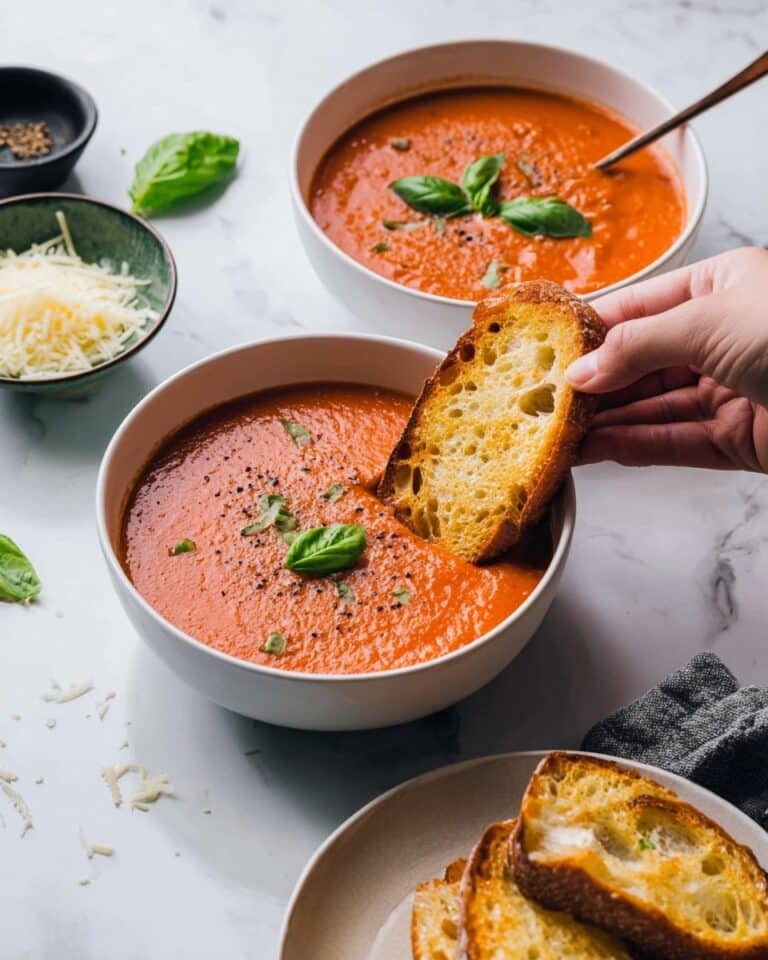 High Protein Tomato Soup with Cottage Cheese Recipe