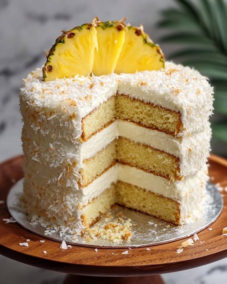 Homemade Pineapple Coconut Dream Cake Recipe