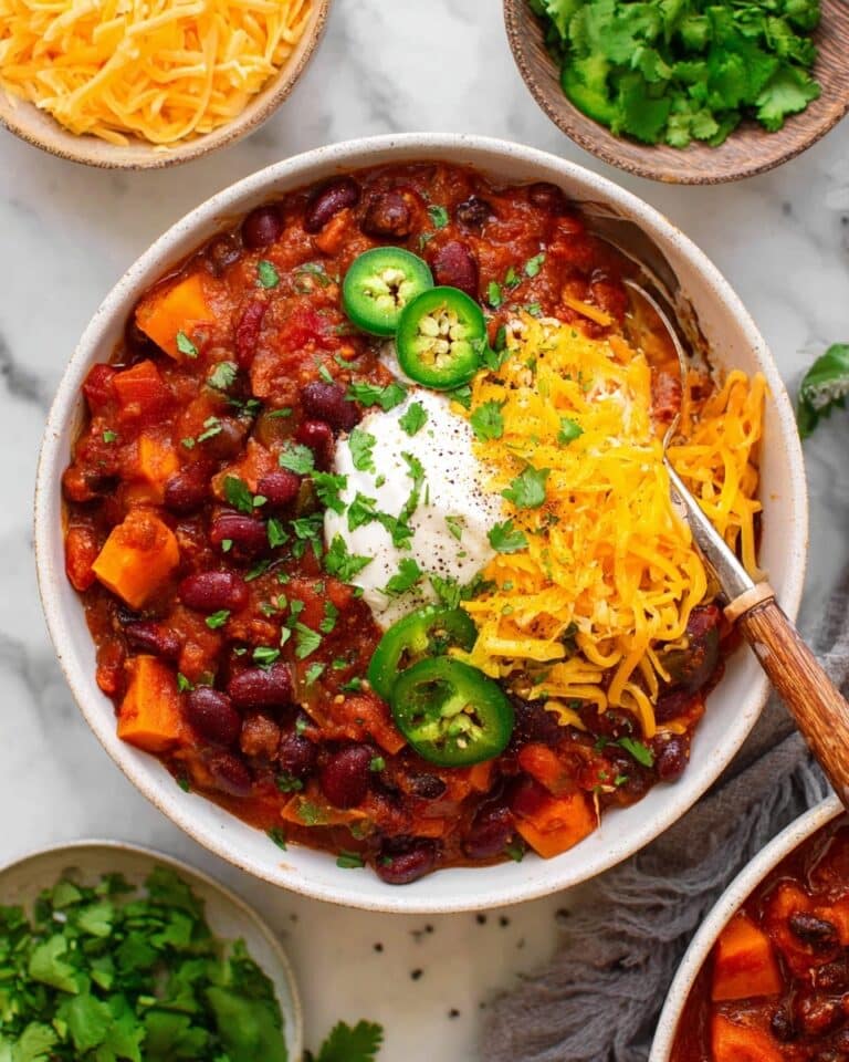 Slow Cooker Sweet Potato Chili Recipe