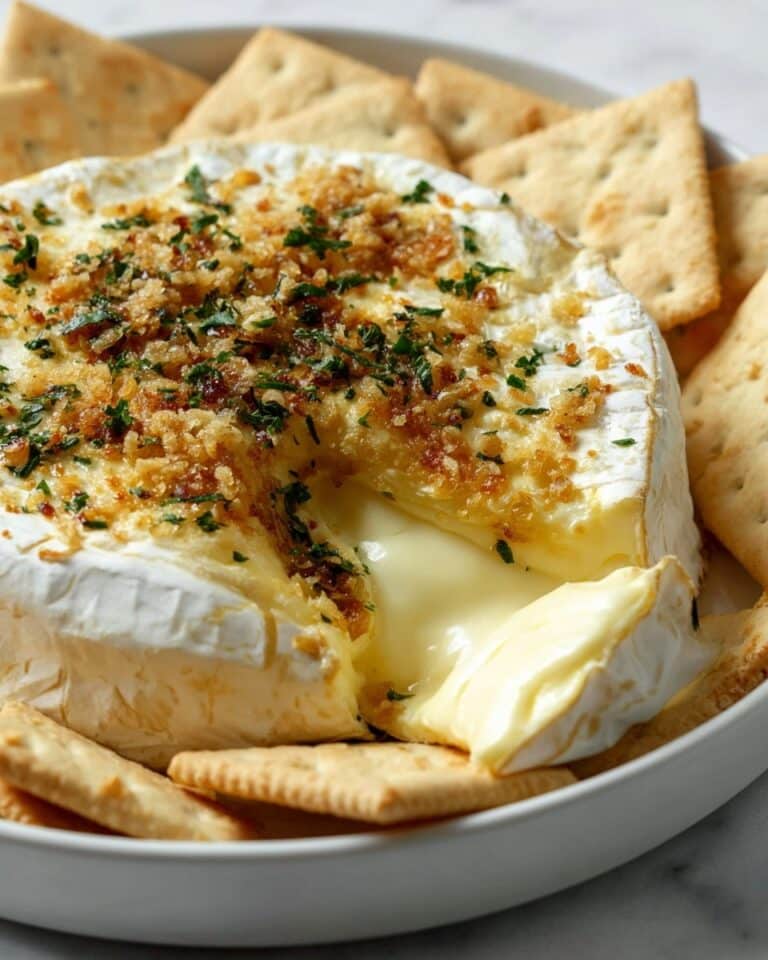 Garlic Baked Brie Recipe