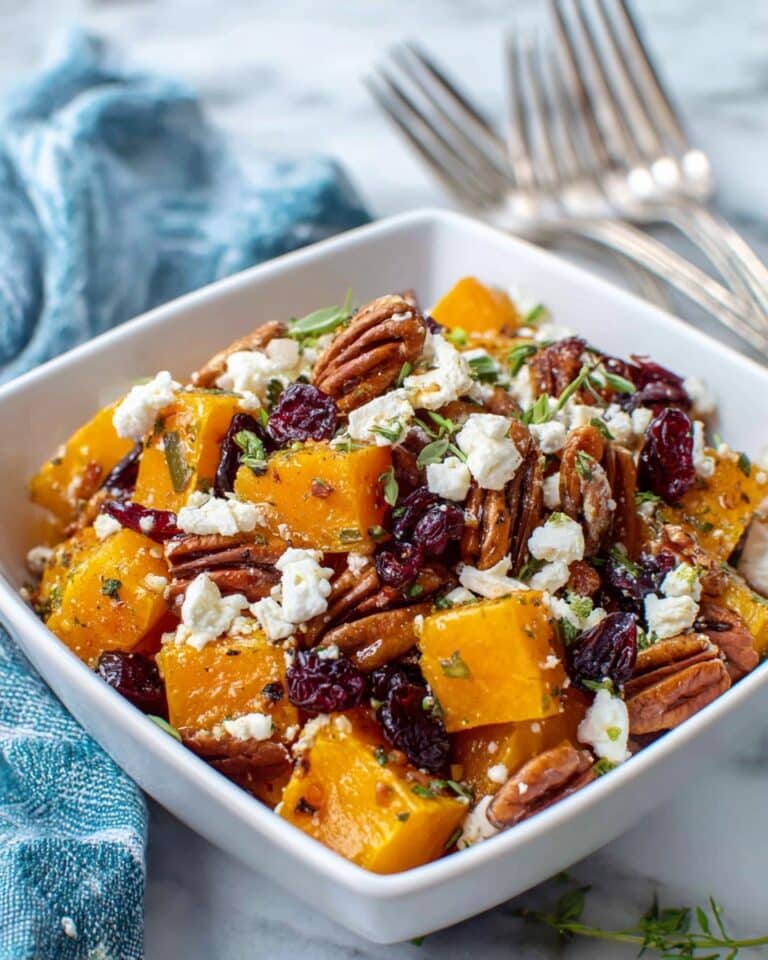 Crispy Honey-Roasted Butternut with Cranberries, Feta & Pumpkin Seeds Recipe