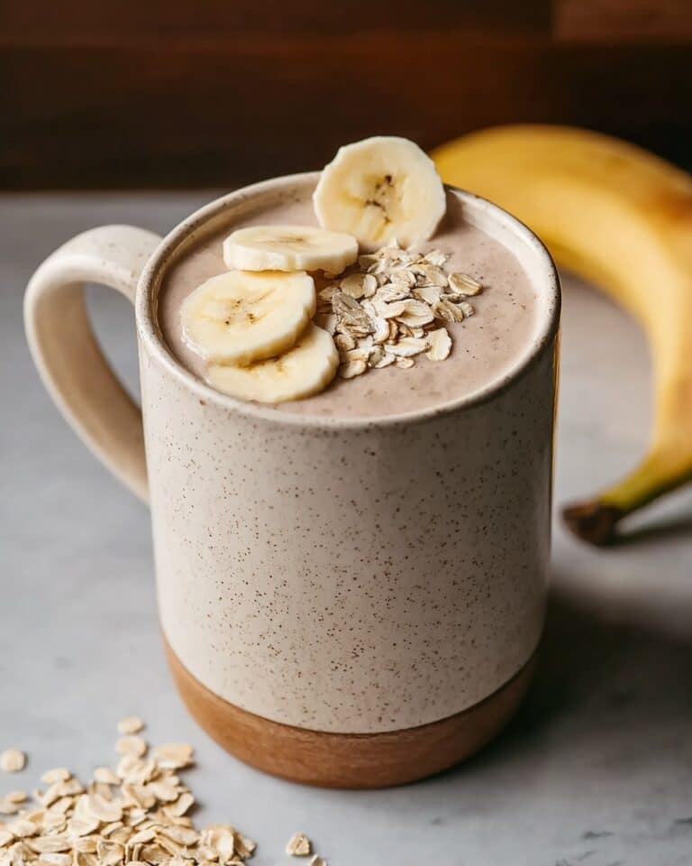 Banana Oatmeal Energy Smoothie for Busy Mornings Recipe