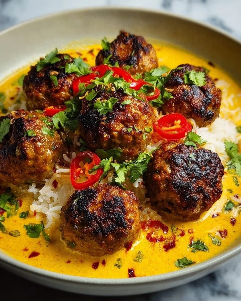 Jerk Meatballs in Coconut Curry Sauce Recipe