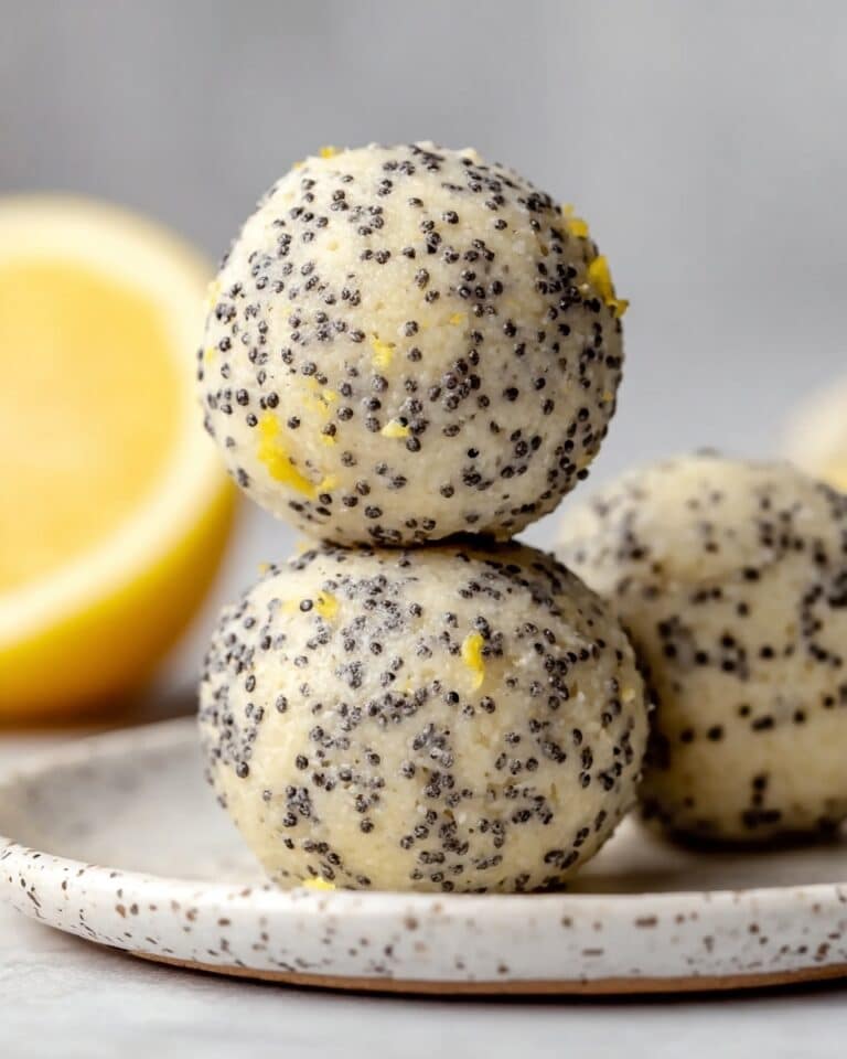 No-Bake Lemon Poppyseed Protein Balls Recipe