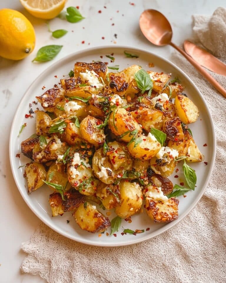 Baked Feta Potatoes with Lemon Recipe