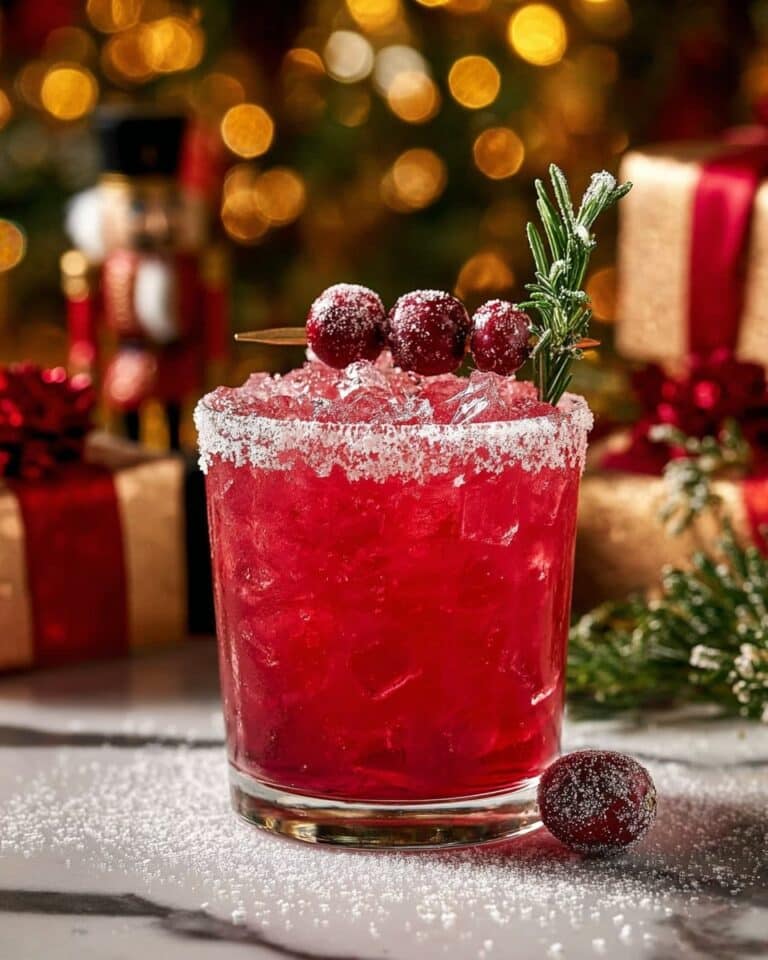 Frosted Mistletoe Margarita (Pitcher & Single Serving) Recipe