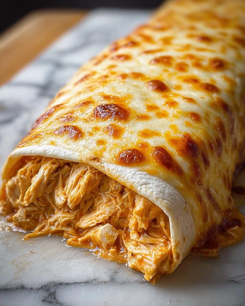 A close-up of a cooked chicken breast covered with a melted layer of shredded yellow and white cheese, sprinkled with small green chive pieces. The chicken is sliced into five thick pieces, showing a juicy white interior. Next to the chicken on a white plate is a silver fork holding one slice of chicken, with bright green celery sticks in the background. The plate sits on a white marbled surface. Photo taken with an iphone --ar 4:5 --v 7