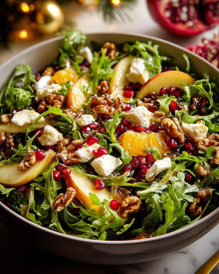 Christmas Salad with Honey Mustard Dressing Recipe