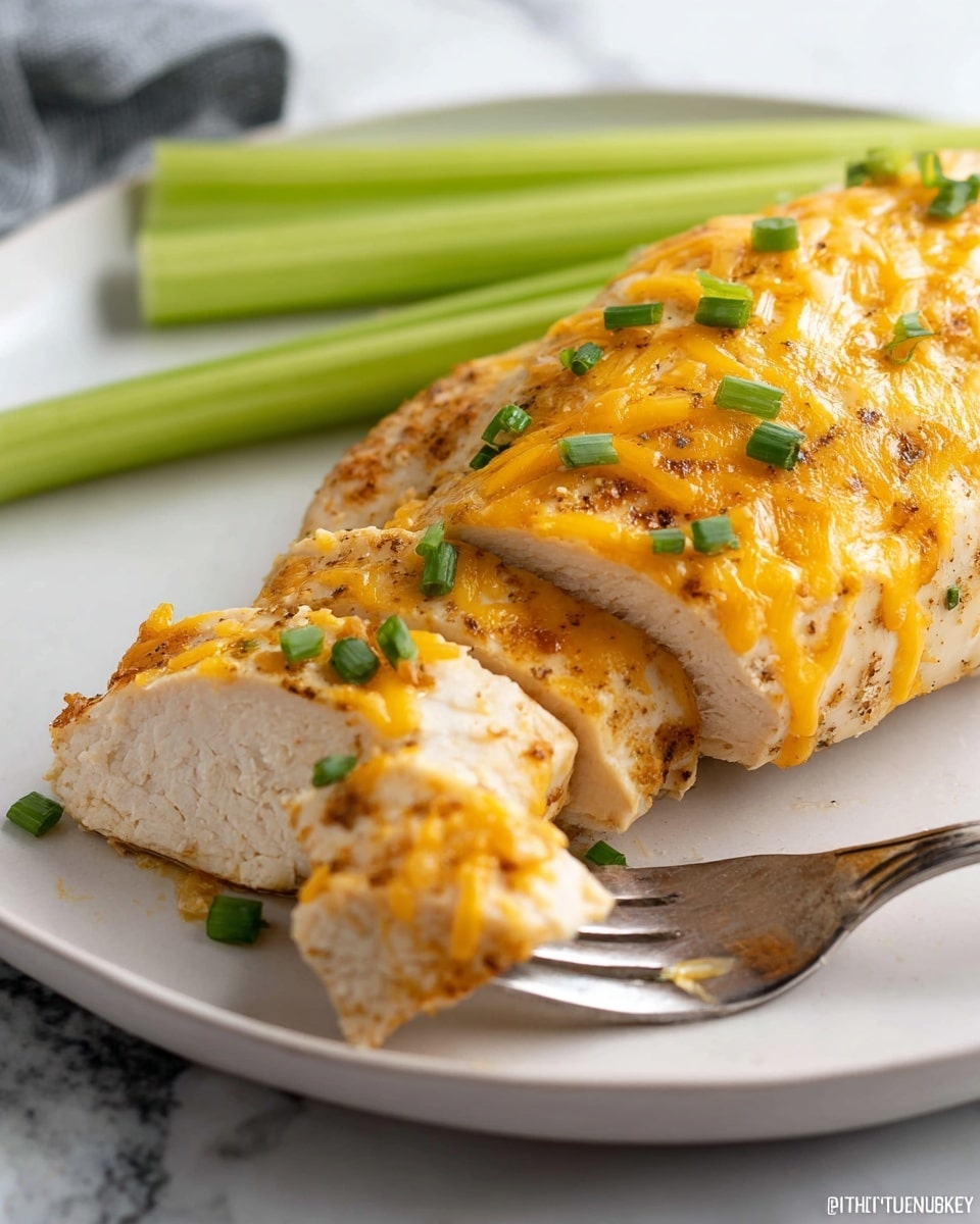 The dish shows a close-up of a baked rolled tortilla on a white marbled surface, with one end cut open to expose the filling. The bottom layer is a soft, pale tan tortilla wrapping the filling inside. The filling has shredded chicken in an orange sauce that looks moist and tender, peeking out from the open end in stringy pieces. The top layer is a thick, golden brown baked cheese crust with browned spots, melted smoothly over the tortilla, creating a slightly bubbly texture that glistens. Photo taken with an iphone --ar 4:5 --v 7