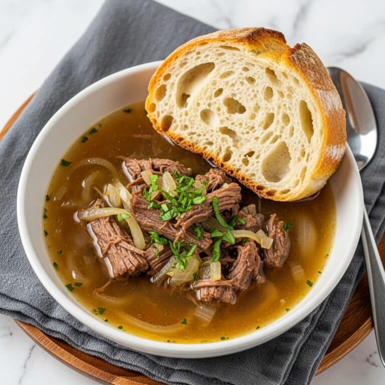 French Onion Beef Short Rib Soup Recipe