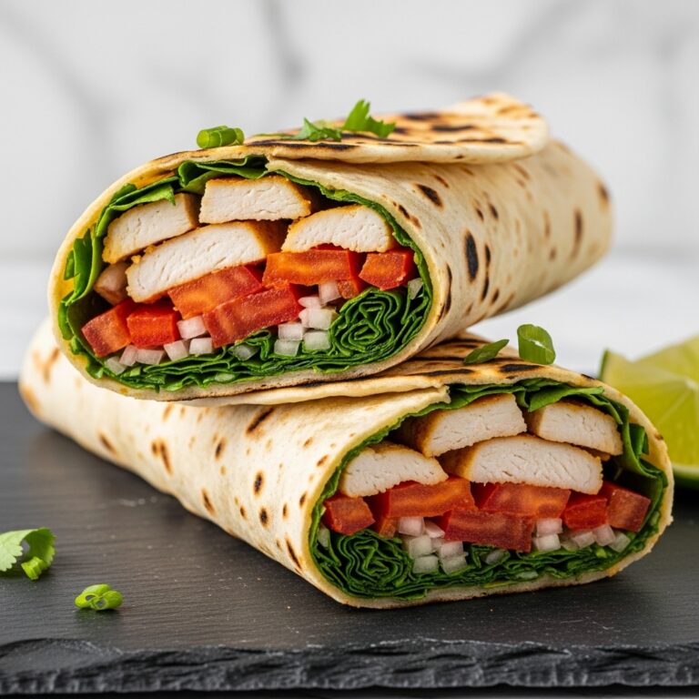 Mediterranean Chicken Wraps Recipe