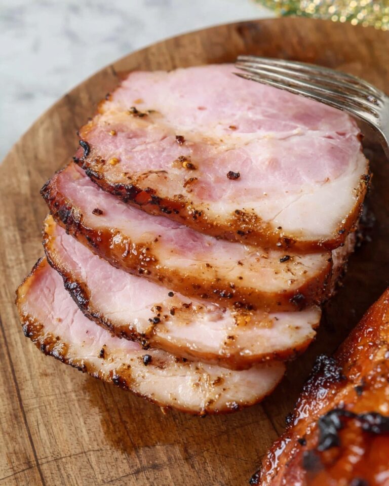 Air Fryer Gammon Joint with Honey Mustard Glaze Recipe