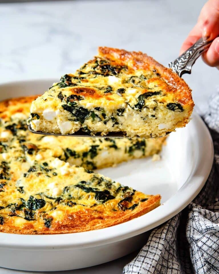 Crustless Spinach Quiche Recipe