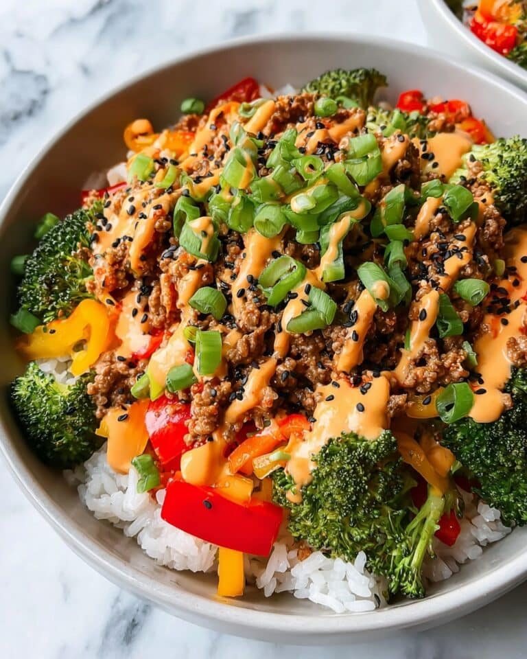 Bang Bang Ground Turkey Rice Bowls Recipe