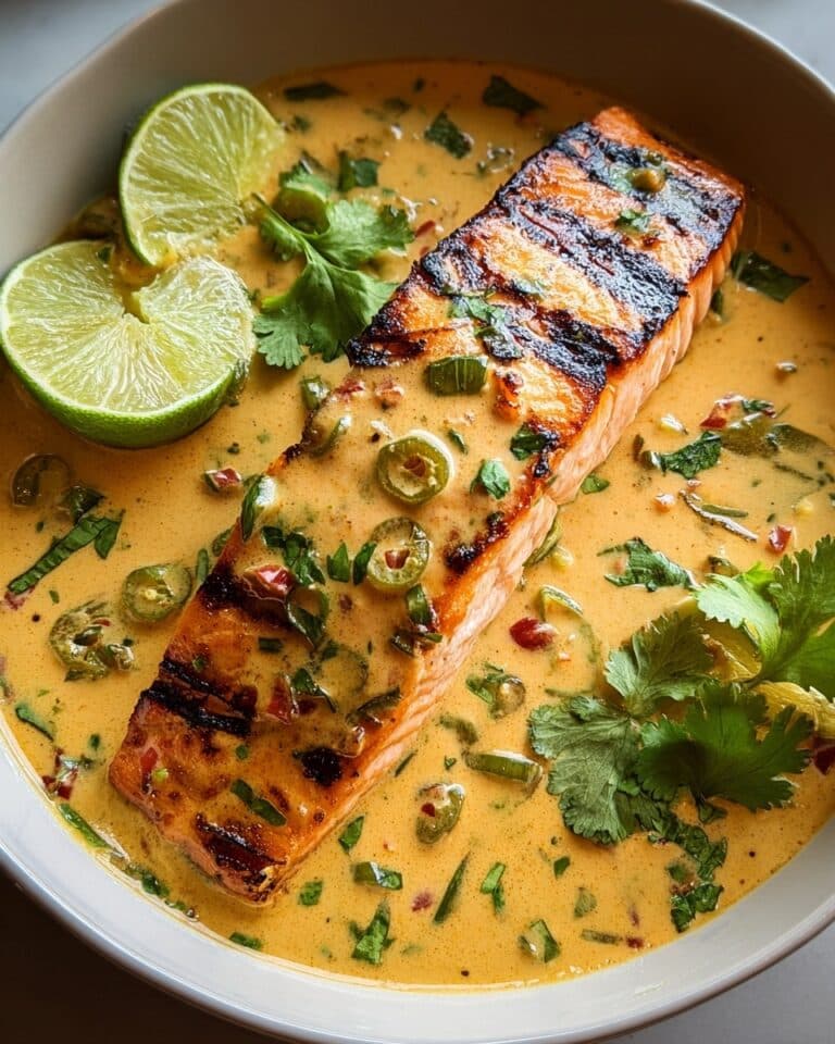 Poached Salmon in Coconut Lime Sauce Recipe