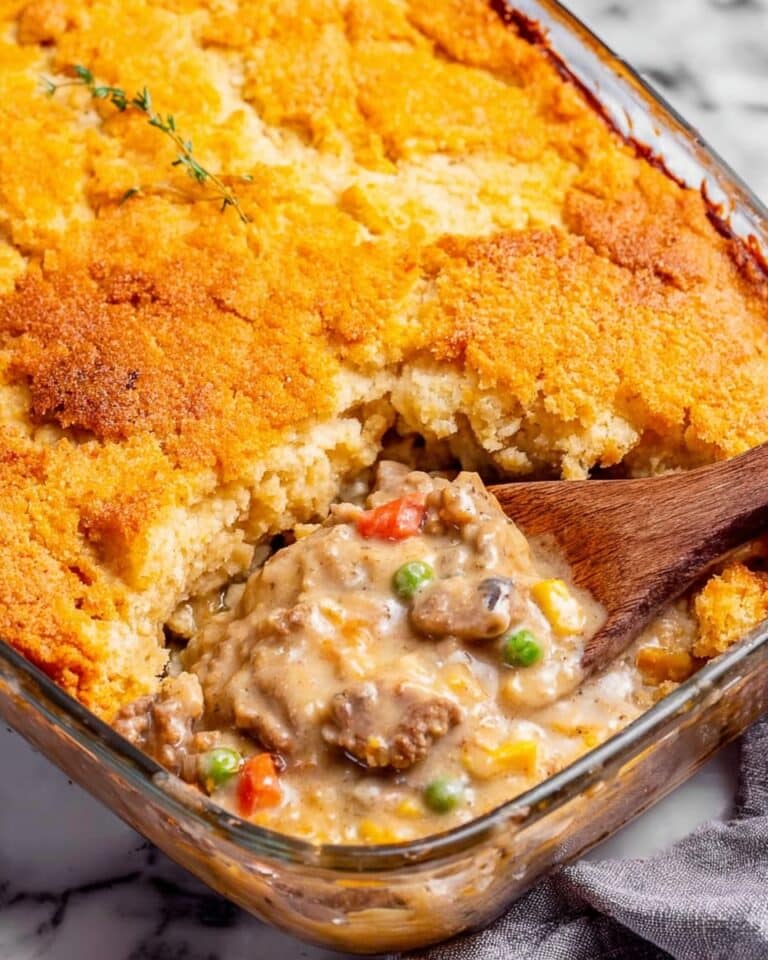 Cheddar Bay Philly Cheese Steak Cobbler Recipe