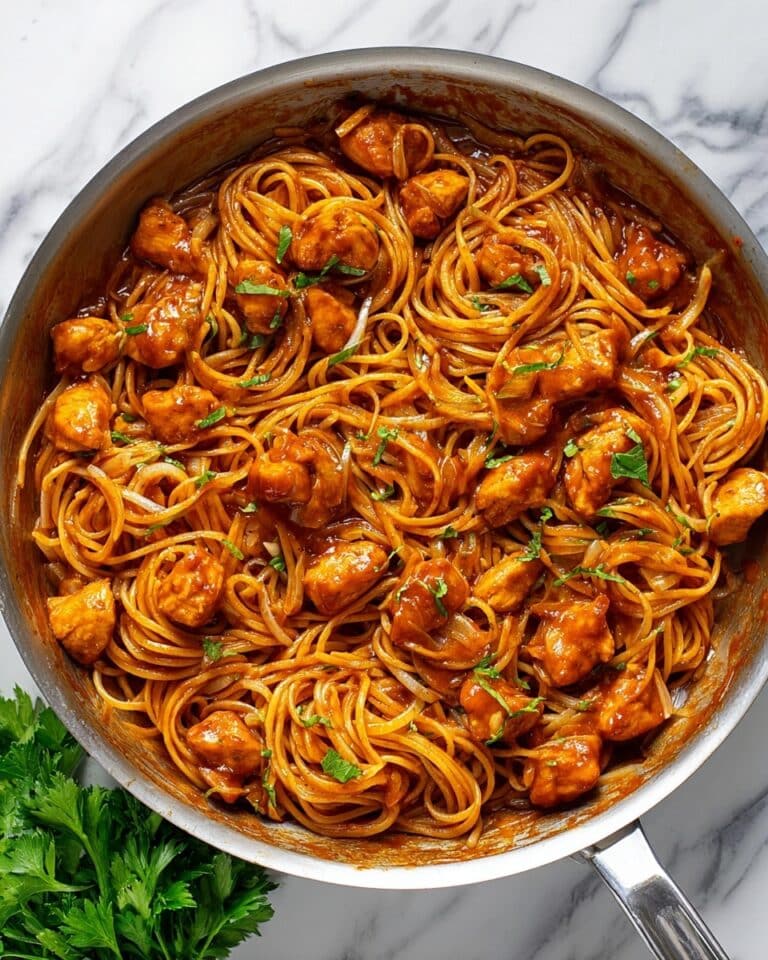 Chicken Scallopini with Tomato and Wine Gravy over Spaghetti Recipe